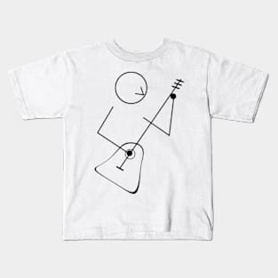 Guitar Wire-Frame Kids T-Shirt